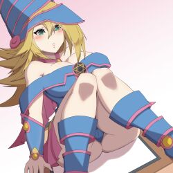 ass_visible_through_thighs dark_magician_girl horny laying_down yu-gi-oh! yu-gi-oh!_duel_monsters zerocgm