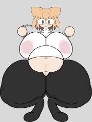 1girls anthro belly big_belly big_breasts breasts cat_ears feline feline_humanoid female huge_breasts huge_hips huge_thighs jonjonrenzo1 melty_blood neco-arc nipple_bulge pregnant pregnant_anthro pregnant_female tagme