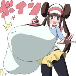 big_breasts breasts_bigger_than_head breasts_bigger_than_torso clothed female female_only game_freak huge_breasts hyper_breasts inverted_nipples nintendo nipples_visible_through_clothing no_bra pokemon pokemon_bw2 ringosu33 rosa_(pokemon) solo top_heavy