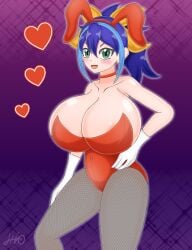 1girls bunnysuit large_breasts serena_(yu-gi-oh!_arc-v) yu-gi-oh! yu-gi-oh!_arc-v