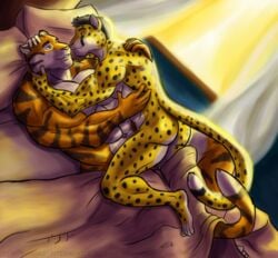 2012 cheetah feline furry gay interspecies male muscles no_humans rehgan tiger