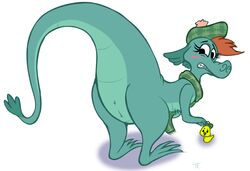 anus disney female hat nessie nessie_(disney) pussy rubber_duck scalie scarf te the_ballad_of_nessie