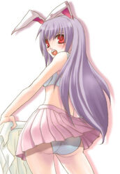 animal_ear bunny_ear kemonomimi lingerie long_hair panties purple_hair reisen_udongein_inaba skirt solo touhou underwear usamimi yumyy_iura