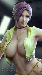 3d big_breasts blue_eyes breasts chains dead_or_alive dead_or_alive_xtreme_venus_vacation elise_(doa) eye_contact gussster hairstyle_change light-skinned_female light_skin necklace no_bra pink_hair pinup pinup_pose pointing_at_viewer pose pov pov_eye_contact soft_breasts