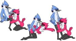 1boy 1girls anthro anthro_bird anthro_on_anthro avian avian_butt avian_humanoid big_breasts bird blowjob blowjob_face blue_body blue_feathers blue_jay blue_jay_humanoid cardinal_(bird) cartoon cartoon_network cum cum_in_ass cum_in_mouth cum_in_pussy cum_on_body cum_on_face doggy_style doggy_style_position female female_penetrated jay_(bird) kneeling_oral_position licking licking_penis male male/female male_on_female margaret_smith_(regular_show) mordaret mordecai_(regular_show) multiple_poses non-mammal_breasts oral oral_masturbation oral_penetration oral_sex otp red_body red_feathers regular_show robin_(bird) sangheili233 sex thick_ass thick_thighs thrusting true_couple white_body white_feathers