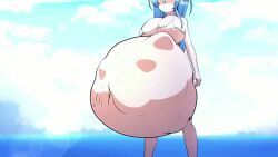 animated areolae ass ass_expansion belly big_ass big_belly big_breasts bikini blue_eyes blue_hair bouncing_breasts breast_expansion breasts death digestion digestion_noises fatal_vore goddess_of_victory:_nikke grabbing_own_breasts helm_(aquamarine)_(nikke) helm_(nikke) laugh long_hair longer_than_one_minute mp4 muffled nipples ocean rubbing_belly satisfied slap slapping_butt slosh sloshing_breasts sound stomach_deformation stomach_noises struggling struggling_prey tagme the_aya thick_thighs unwilling_prey video vore weight_gain willing_pred