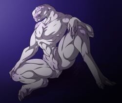 ab_rin alien ass bodily_fluids cum cum_drip cum_in_pussy cum_inside cum_on_butt cuntboy dripping female_sangheili flat_chested genital_fluids genitals halo halo_(series) hand_on_knee hand_on_leg hi_res humanoid intersex looking_at_viewer microsoft muscular navel presenting presenting_pussy purple_body purple_eyes purple_skin pussy sangheili sangussy scar solo spread_legs spreading xbox_game_studios