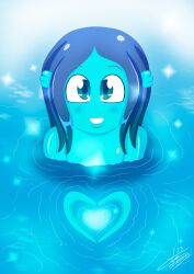 blue_eyes blue_hair blue_skin heart in_water nude nudity_not_shown ruby_gillman ruby_gillman,_teenage_kraken