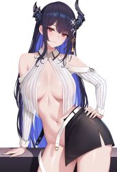 big_breasts female hololive hololive_english hololive_english_-advent- horns nerissa_ravencroft secon tagme virtual_youtuber