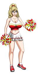 big_breasts blonde_hair cheerleader_uniform dragexd high_school_dxd lady_phenex lady_phoenix milf mother