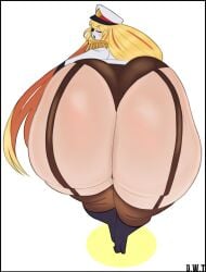 1girls 2021 artist_name ass ass_focus back_view big_ass blonde_hair bottom_heavy captain_hat character_request commission dat_ass dongwongtang fat_ass female female_focus flowing_hair garter_straps general_guy_(mario) gigantic_ass gigantic_thighs huge_ass large_ass long_hair mario_(series) mature_female one_eye_closed original original_character pale-skinned_female pale_skin paper_mario presenting_ass presenting_hindquarters rear_view shy_gal shy_guy_mask solo solo_focus thick_thighs thighhighs topwear very_long_hair voluptuous white_background wide_hips