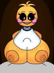 animatronic beat_banger bib big_breasts bineseeeeeek_(artist) faceless_male five_nights_at_freddy's paizuri robot_girl sharp_teeth tagme titfuck toriel_beat_banger toy_chica_(fnaf)