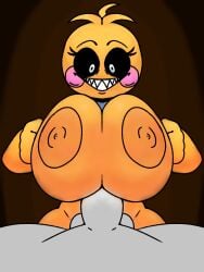 areolae beat_banger bib big_breasts big_penis bineseeeeeek_(artist) black_sclera breasts female five_nights_at_freddy's nipples paizuri penis tagme titfuck titjob toriel_beat_banger toy_chica_(fnaf)