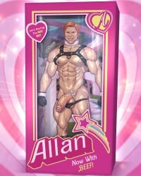 1boy actor allan_sherwood bara barbie_(2023) barbie_(franchise) big_penis blitzturner bondage_outfit caucasian caucasian_male celebrity flaccid flaccid_penis huge_cock huge_penis in_character male male_only michael_cera muscles muscular muscular_male solo solo_male source_removed veiny_penis