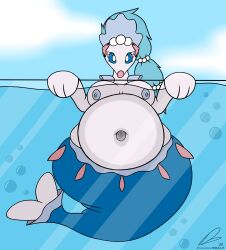 big_breasts breasts deep_navel dullpoint fat female pokémon_(species) pokemon primarina thick_thighs wide_hips