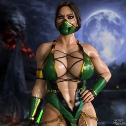 1girls 3d ass big_ass big_breasts breasts busty curvaceous curvy dark-skinned_female dark_skin female female_focus female_ninja female_only hourglass_figure huge_breasts jade_(mk11) jade_(mk9) jade_(mortal_kombat) large_breasts mortal_kombat mortal_kombat_(2011) mortal_kombat_11 ninja nordfantasy skimpy skimpy_clothes solo tagme voluptuous wide_hips