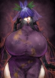 2b213 big_breasts breasts huge_breasts large_breasts massive_breasts touhou wide_hips yomotsu_hisami