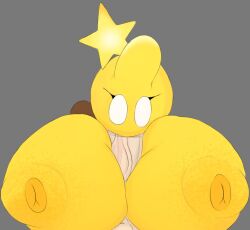 ball_with_hyper_features big_breasts big_penis blowjob breasts_bigger_than_head deepthroat female head_bulge huge_cock hyper_breasts hyper_penetration mario_(series) naked nintendo nude oral oral_penetration oral_sex paizuri penis senior_garabato starlow sucking_penis