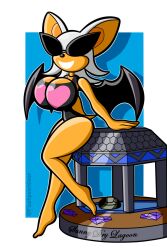 flashpoint_gear_(artist) huge_ass huge_breasts knick_knack permanent_smile rouge_the_bat slim_waist sonic_(series) sunglasses sunnification sunny_miami thick_thighs wide_hips