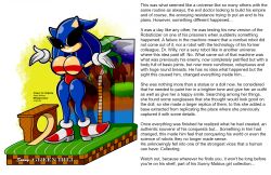 caption english_text flashpoint_gear_(artist) genderswap_(mtf) high_heels huge_ass huge_breasts knick_knack permanent_smile rule_63 slim_waist sonic_(series) sonic_the_hedgehog sonique_the_hedgehog story sunglasses sunnification text thick_thighs wide_hips