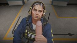 1boy 1girls 3d agent_ava alternate_version_available big_penis clothed_female_nude_male counter-strike:_global_offensive counter-strike_(series) cum cum_on_face cumshot fully_clothed hand_on_penis handjob looking_back penis plop_20 pov tagme valve