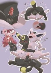 1girls absurd_res anus ass backsack balls black_body black_fur blush bodily_fluids chair_position clitoris cum cum_in_pussy cum_inside cumshot dripping duo eeveelution ejaculation embrace erection espeon female feral foreskin forked_tail french_kissing from_behind_position fur generation_2_pokemon genital_fluids genitals glans hakkentai_pkdn heart hi_res hug humanoid_genitalia humanoid_penis humanoid_pussy impregnation internal kissing leaking_cum leaking_pussy looking_at_another looking_pleasured male male/female markings nintendo orgasm paws penetration penile penile_penetration penis penis_in_pussy pink_body pink_fur pmd:_discovery_team_of_stars_and_souls pokemon pokemon_(species) pokemon_mystery_dungeon precum precum_drip precum_on_penis purple_background pussy pussy_juice quadruped retracted_foreskin sex simple_background spread_legs spreading sweat tail umbreon unusual_anatomy unusual_tail uterus vaginal_penetration yellow_markings