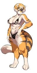 1girls 2023 abs absurd_res anthro arknights big_breasts bikini breasts female female_focus furry hips muscular muscular_female mx99926 simple_background solo solo_female solo_focus swimsuit swimwear thick_thighs thighs tiger tiger_girl tiger_humanoid waai_fu_(arknights) white_background wide_hips