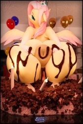 absurd_res anthro anus ass balloon big_anus birthday birthday_cake birthday_candle birthday_hat bubble_butt cake candy chocolate chocolate_icing curvy_figure dessert equid equine female fluttergoth fluttershy_(mlp) food friendship_is_magic gradient_body gradient_wings hair_on_head hasbro hi_res icing inflatable kitchen mammal my_little_pony oreo oreo_cookie oreos pegasus puffy_anus sitting_on_cake solo spread_butt spread_wings spreading thick_thighs velvet_charm voluptuous wings writing_on_butt