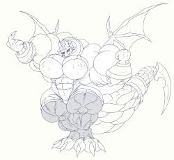 abs big_breasts big_muscles breasts cynder daniel_kay extreme_muscles huge_breasts huge_muscles hyper_muscles large_breasts large_muscles muscles muscular muscular_arms muscular_female muscular_legs muscular_thighs reptile spyro_the_dragon wings