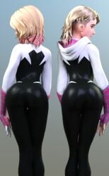 2girls 3d ass athletic athletic_female blonde_female blonde_hair blue_eyes bottom_heavy breasts bust busty chest cleavage curvaceous curvy curvy_figure eyebrows eyelashes female female_only fit fit_female ghost-spider gwen_stacy hero heroine hips hourglass_figure human legs light-skinned_female light_skin marvel marvel_comics multiple_girls short_hair slim slim_waist spider-gwen spider-man:_across_the_spider-verse spider-man:_into_the_spider-verse spider-man_(series) superhero superheroine thick thick_legs thick_thighs thighs upper_body voluptuous voluptuous_female vtemp waist wide_hips