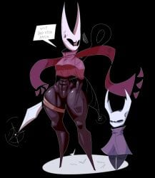 abdomen dialogue hollow_knight hornet_(hollow_knight) muscular_female protagonist_(hollow_knight) thick_thighs wide_hips xexeezy