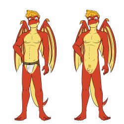 1:1 anthro balls circumcised clothed clothing dragon flaccid fuze genitals hi_res humanoid_genitalia humanoid_penis jockstrap jockstrap_only male mangle_(fuze) membrane_(anatomy) membranous_wings multiple_versions navel nipples nude penis pubes scalie simple_background solo topless underwear underwear_only white_background wings