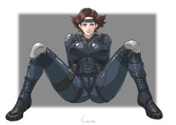 1girls 2023 artist_name big_breasts cirenk clothed female female_focus female_only meryl_silverburgh metal_gear_solid muscular_female tagme