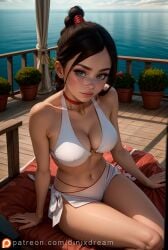 1girls ai_generated ai_hands avatar_legends avatar_the_last_airbender breasts brown_hair detailed dinixdream female fire_nation high_quality looking_at_viewer nipples patreon patreon_username photorealistic princess pussy realistic seductive self_upload sensitive solo stable_diffusion ty_lee