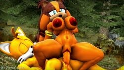 3d animated big_ass big_breasts big_penis forest forest_background fuckgirl furry_only moaning_in_pleasure moans mp4 outdoor_sex outdoors plumenjoyerse reverse_cowgirl_position sfm sonic_(series) sonic_boom sonic_the_hedgehog_(series) sound sound_edit source_filmmaker sticks_the_badger sticks_the_jungle_badger sticks_the_tejon tagme tails tails_the_fox thick_thighs video wector wide_hips