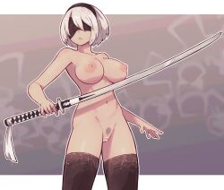 completely_nude lamb-oic029 nier:_automata nipples pussy tagme yorha_2b