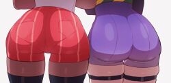 2girls animated ass ass_focus ass_jiggle big_ass blue_shorts bouncing_ass butt_jiggle creatures_(company) dark-skinned_female dark_skin female female_only females_only game_freak human light-skinned_female light_skin lower_body mp4 multiple_girls nintendo no_sound orange_shorts original original_character original_characters pokemon pokemon_(game) pokemon_sv short_playtime shorter_than_10_seconds shorter_than_30_seconds shorts tagme thiccwithaq thigh_strap thighhighs twerking video yorra_villeneuve zoraida_(nyantcha)