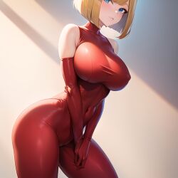 1girls ai_generated bell_haircut big_breasts blonde blonde_female blonde_hair blue_eyes bob_cut bodysuit bust busty clover_(totally_spies) exposed_shoulders female female_human human human_female human_only indoors looking_at_viewer nemus_waifu_generator pooplool red_bodysuit red_clothing seductive_body seductive_mouth slight_blush smug sole_female solo solo_female standing suggestive_look tagme tight_clothing totally_spies