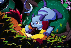 closed_eyes fellatio furry gay male nintendo no_humans oral oral_sex penis pokemon pokemon_(species) raichu roy_(raichu) royyy sex sleeping video_games