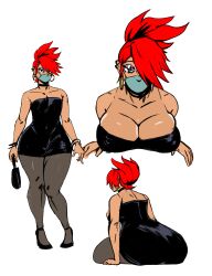 1girls 2023 ass bag big_ass big_breasts black_dress bottom_heavy bracelet breasts busty cartoon_network cleavage cleavage_overflow clothed clothed_female clothes clothing collar curvaceous curvy curvy_female dress ear_piercing earrings eyelashes eyeshadow female footwear foster's_home_for_imaginary_friends frankie_foster front_view full_body fully_clothed hair hair_over_one_eye hi_res high_heels hoop_earrings huge_ass human large_ass large_breasts legs_together light-skinned_female light_skin looking_at_viewer makeup mask medium_hair ponytail pose posing presenting presenting_breasts purse red_hair redblacktac seductive seductive_eyes seductive_look shoes short_dress simple_background sitting solo standing stockings strapless strapless_dress tan-skinned_female tan_body tan_skin thick_thighs thighs voluptuous white_background wide_hips