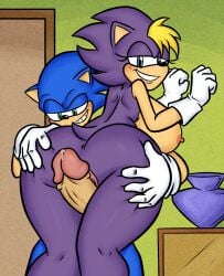 1boy1girl alternate_version_available ass bernadette_hedgehog big_ass big_breasts blush breast_grab cum grabbing grabbing_ass incest looking_back looking_pleasured mother_and_son nipples nude nude_female penis penis_riding pleasure_face pleasured precum sega sex smile sonic_(series) sonic_the_hedgehog sonic_the_hedgehog_(archie) sonic_the_hedgehog_(comics) sonic_the_hedgehog_(series) thick thick_ass yellowsalamander