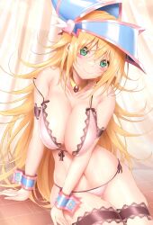 1girls calcio dark_magician_girl duel_monster lingerie yu-gi-oh!