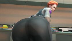 1girls 2023 3d activision animated ass ass_focus ass_up big_ass big_breasts blizzard_entertainment clothing fart fart_cloud female female_focus female_only fetishtrash huge_ass light-skinned_female light_skin looking_at_viewer looking_back moira mp4 overwatch overwatch_2 presenting_hindquarters red_hair solo solo_female sound tagme tight_clothing tight_fit video