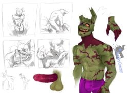 2boys anthro balls cheekycreepy erection five_nights_at_freddy's five_nights_at_freddy's_3 fnaf gay humanoid male male/male male_only muscular nude penetration pov sex sketch springtrap springtrap_(fnaf)