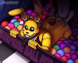 2boys animatronic anon anthro ass ass_grab ass_up ball_pit big_sub blue_eyes blush bodily_fluids bow_tie bunny bunny_ears butt_grab confused drooling faceless faceless_male fangs fazbear_frights five_nights_at_freddy's five_nights_at_freddy's:_fazbear_frights fnaf from_behind furry gay grabbing_ass hi_res human human_on_anthro humanoid humanoid_on_human into_the_pit lagomorph leporid littlegeecko long_ears long_tongue looking_at_another looking_back looking_up machine male male/male male_anthro male_only mammal monster nude pervert pit_spring_bonnie_(fnafitp) question_mark rabbit robot saliva scottgames scut_tail sharp_teeth solo solo_focus spring_bonnie spring_bonnie_(fnaf) submissive_male surprised teeth tongue tongue_out video_games watermark wiggle yellow_body yellow_fur yellow_skin