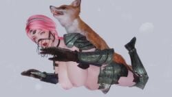 3d animal_penis animated armor clothed clothed_female dog_penis female fox knight_girl mp4 muzzle skyrim sound tagme video zoophilia