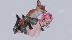 3d animal_penis animated armor clothed clothed_female dog_penis female fox knight_girl mp4 muzzle skyrim sound tagme video zoophilia