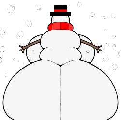 ass big_ass big_butt boobs bubble_ass bubble_butt snowman videogamedunky