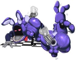 2boys animatronic ass daddy_anus erection faceless_male five_nights_at_freddy's five_nights_at_freddy's_2 gay living_machine looking_at_another male male_only penis red_eyes rengenosenaka robot sex testicles withered_bonnie