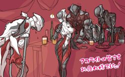2d_(artwork) 2girls 3boys angst_(warframe) breasts dull_xaoc female hips japanese_text male malice_(warframe) mania_(warframe) medium_breasts nipples text thighs torment_(warframe) violence_(warframe) warframe wide_hips